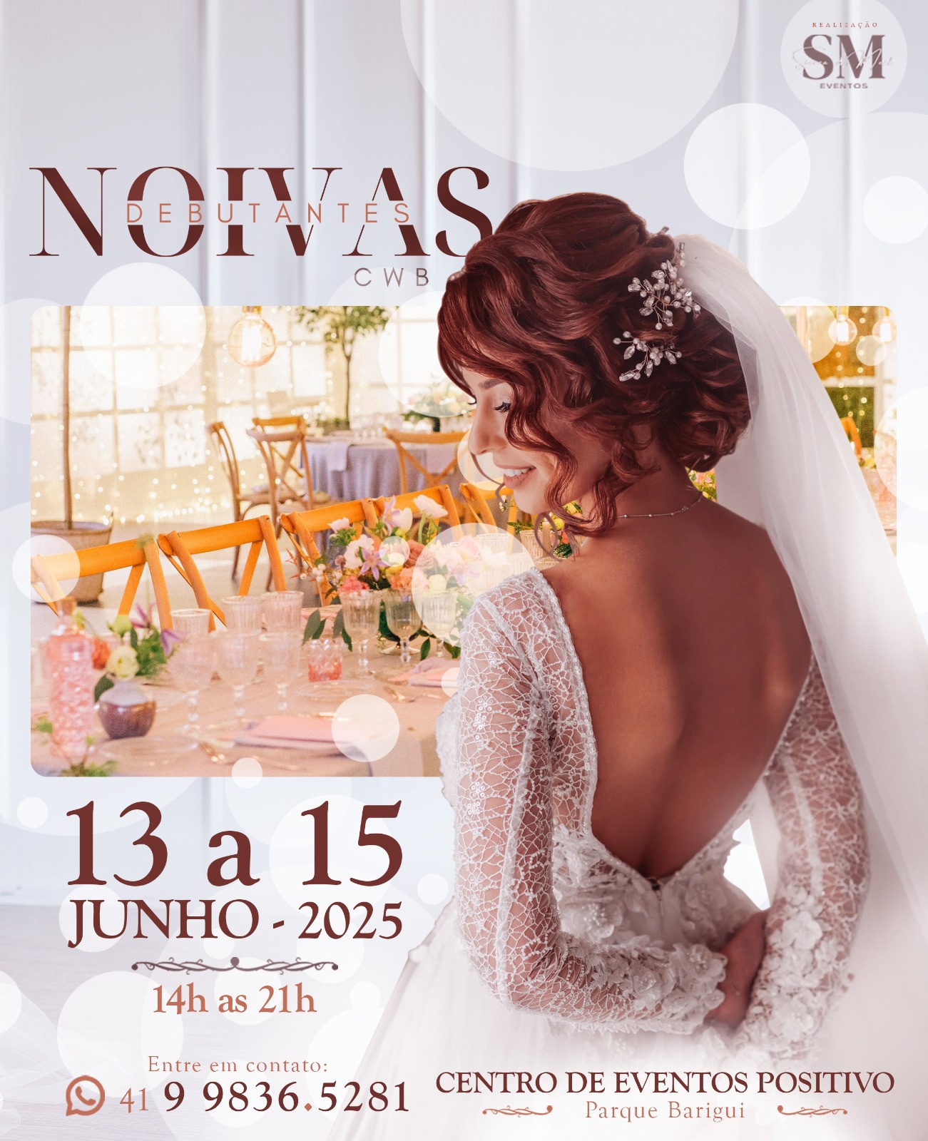 Eventos noivas e debutantes , data dia 13 a 15 de junho de 2025